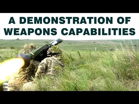 A demonstration of weapons capabilities