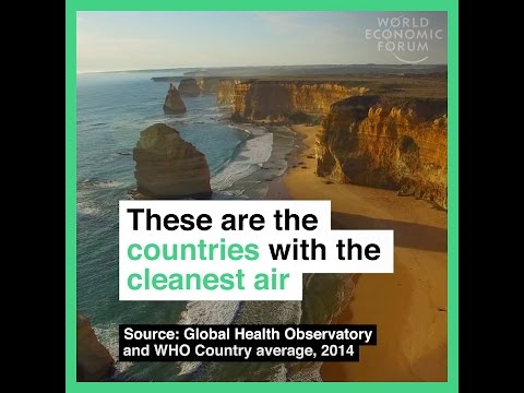 These are the countries with the cleanest air