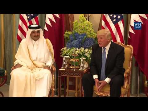 President Trump Participates in a Bilateral Meeting with the Emir of Qatar
