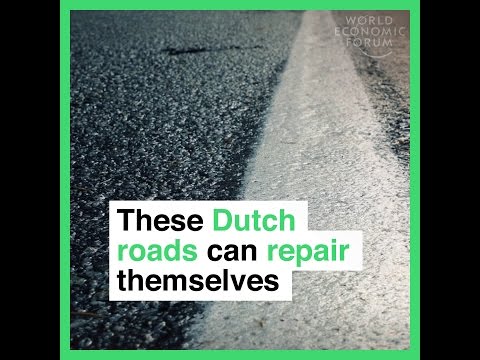 These Dutch roads can repair themselves