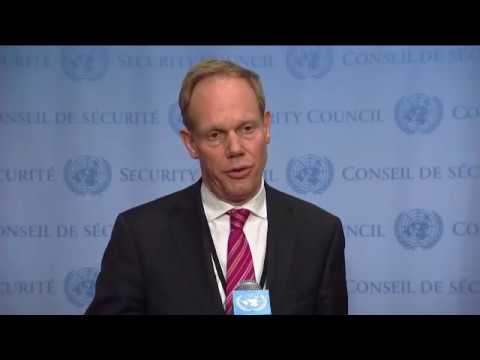 UN Security Council President Matthew Rycroft (UK) on the Middle East – Media Stakeout