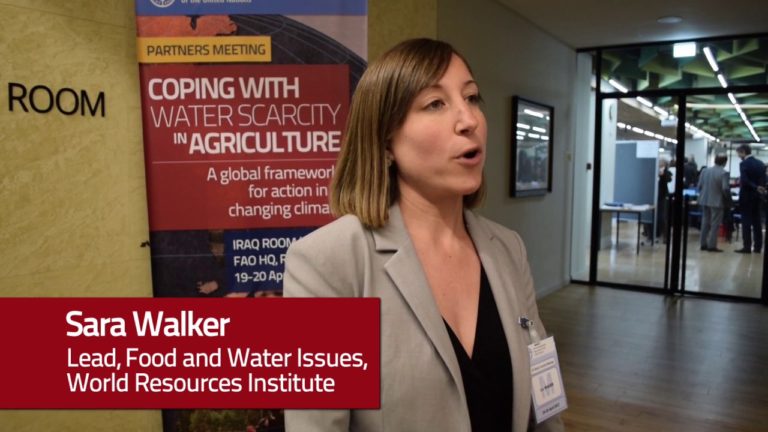 Interview with Sara Walker, Lead, Food and Water Issues, World Resource…