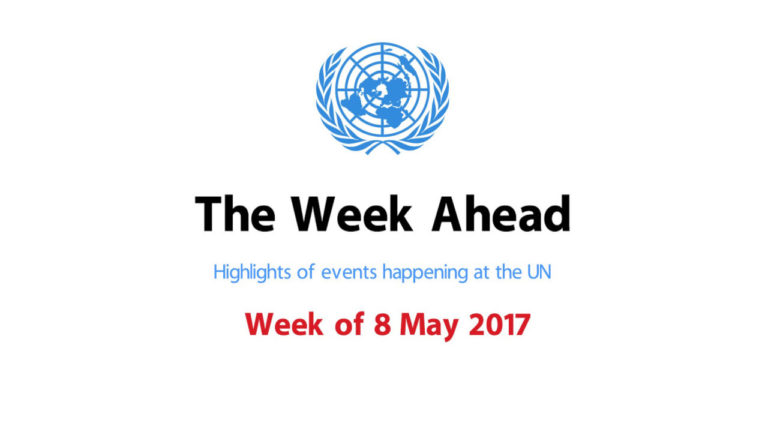 The Week Ahead – starting 8 May 2017