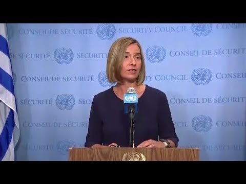 Federica Mogherini (EU) on cooperation between the UN & the EU  – Media Stakeout