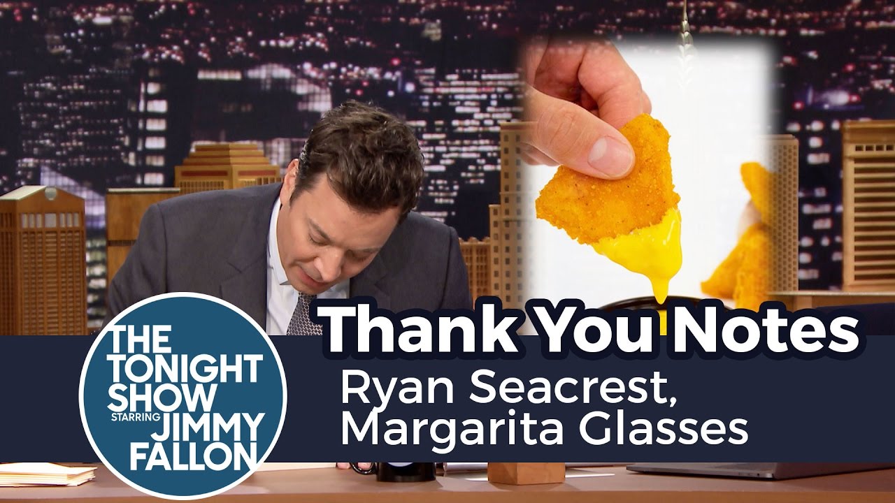 Thank You Notes: Ryan Seacrest, Margarita Glasses