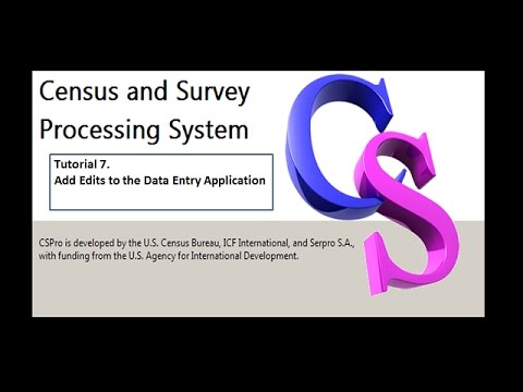 CSPro: Add Edits to the Data Entry Application
