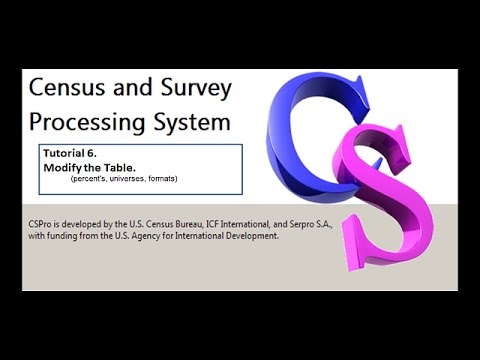 CSPro: Modify the Table