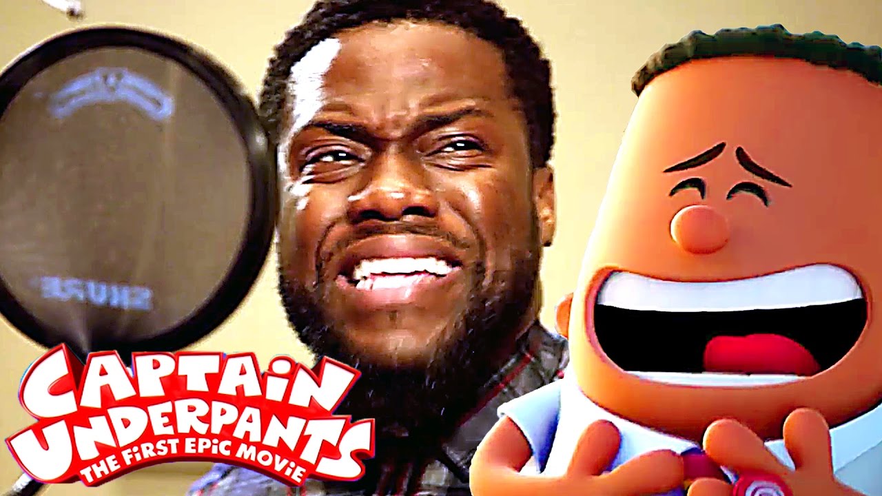 Go Behind The Scenes of CAPTAIN UNDERPANTS with Kevin Hart ! (Animation, 2017)