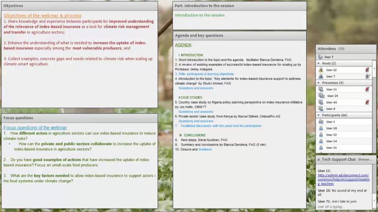 Webinar introduction: Index-based insurance for risk management in clim…