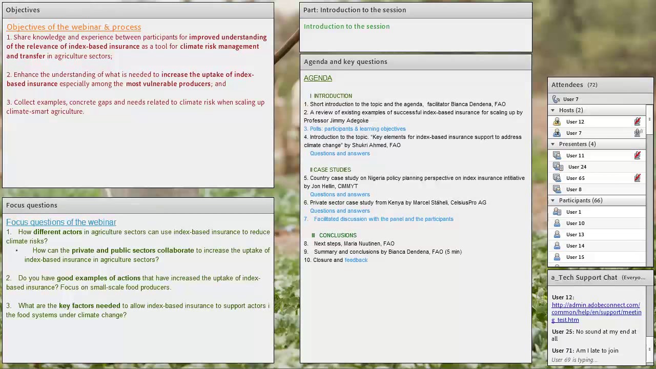 Webinar introduction: Index-based insurance for risk management in clim…