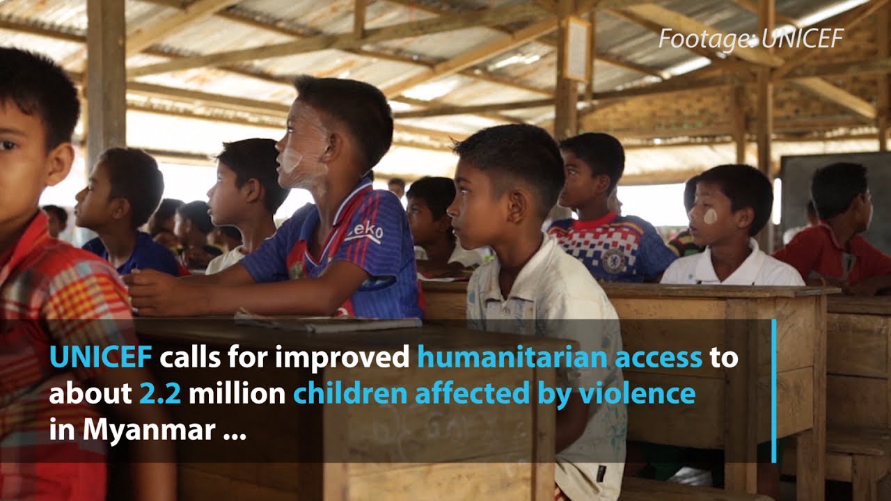 UN urges better humanitarian access for Myanmar’s children