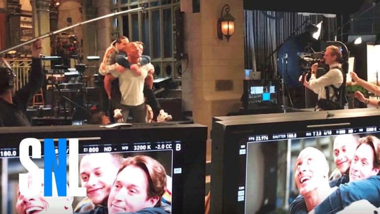 Behind the Scenes of Dwayne Johnson’s SNL Promo