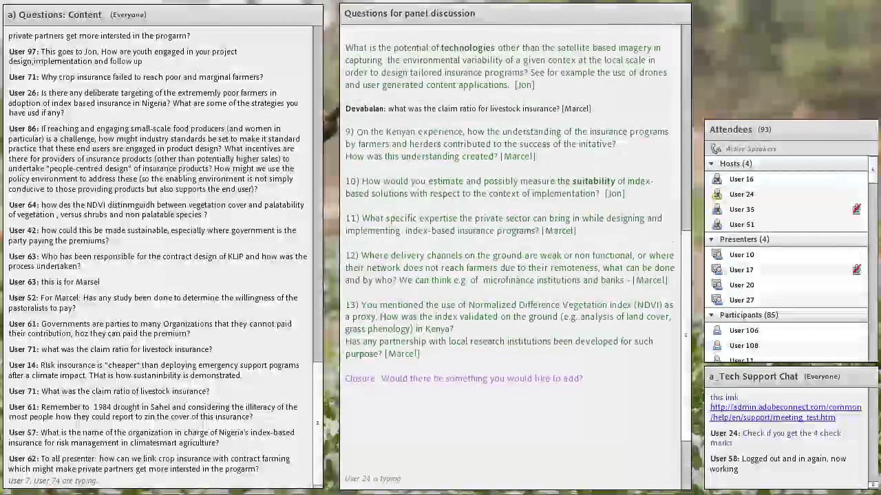 Webinar discussion (part 1): Index-based insurance for risk management …
