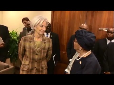 IMF Managing Director meets Liberia President Ellen Johnson Sirleaf
