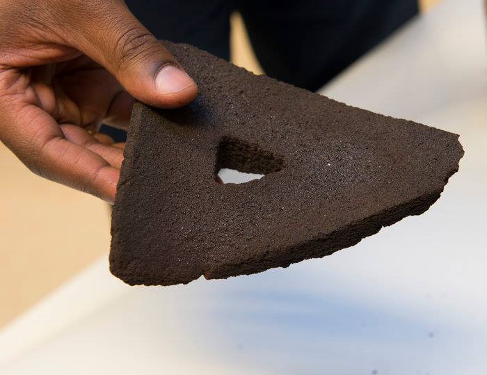 Bricks have been 3D printed out of simulated moondust using concentrated sunligh…