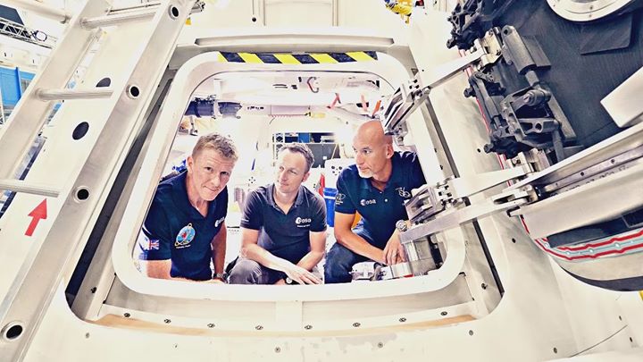 ESA astronauts Tim Peake, Luca Parmitano and Matthias Maurer had a look at NASA’…