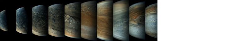 Views for our Juno spacecraft change quickly and show a vari…