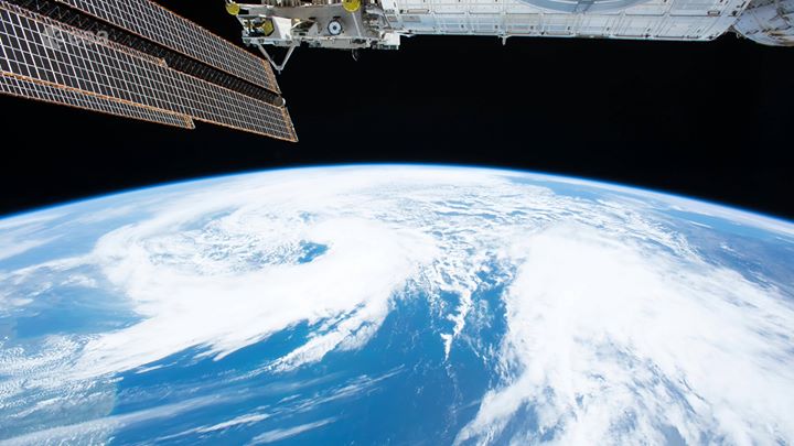 Europe under the clouds again: you can see a bits of Ireland, UK, France, Italy …