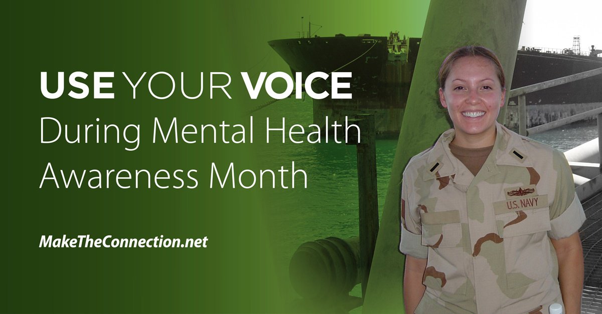Let’s talk about ways to support vets and their families this Mental Health Awar…
