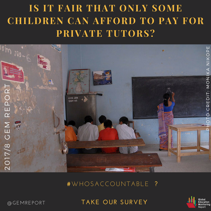 Some say it’s unfair that only some children can afford private tutors. What are…