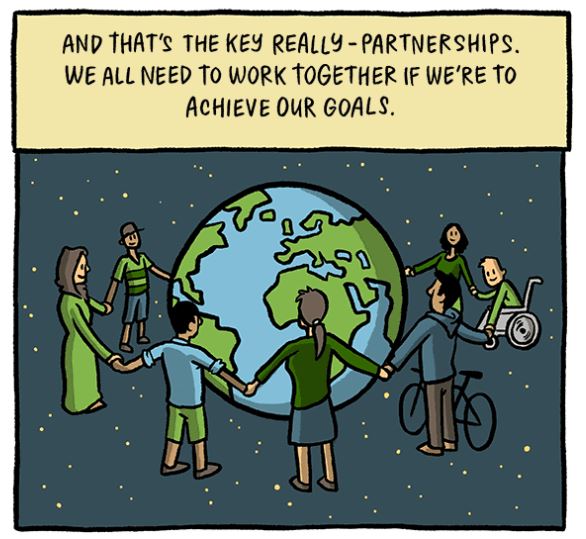 To achieve the #SDGs we must break down silos & build cross-sector collaboration…