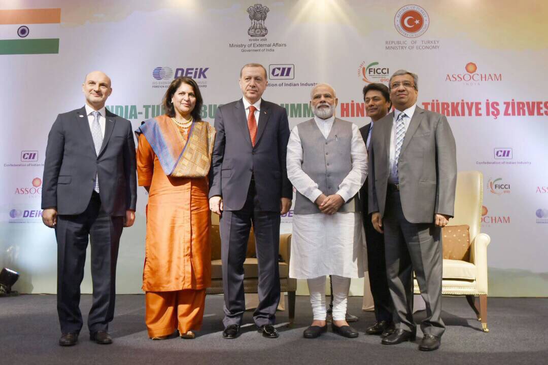  Shobana Kamineni with Deik President,Turkish President and Prime Minister Narendra Modi 