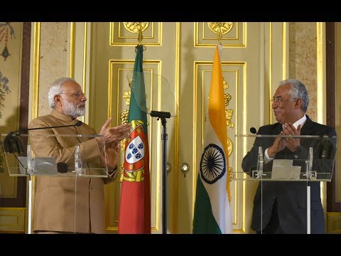 PM Modi at Joint Press Statements with PM of Portugal António Costa in Portugal