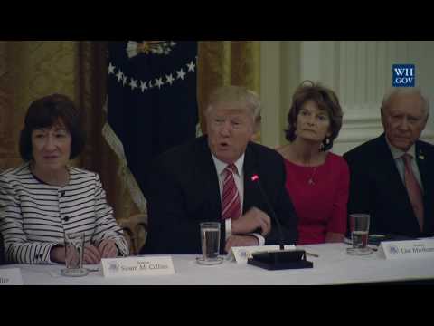 President Trump Meets with Senate Republicans for a Healthcare Roundtable