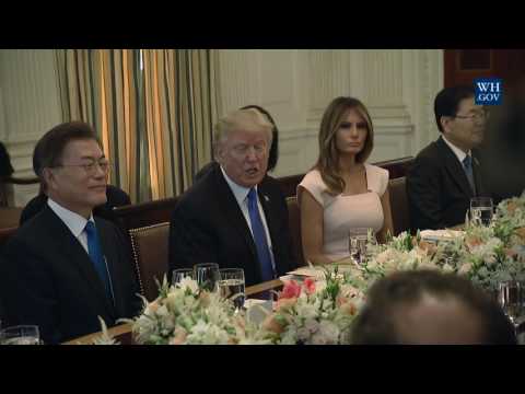 President Trump and the First Lady Host President Moon for State Dinner