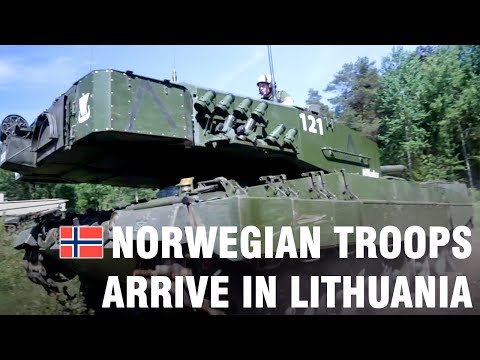 Norwegian troops arrive in Lithuania