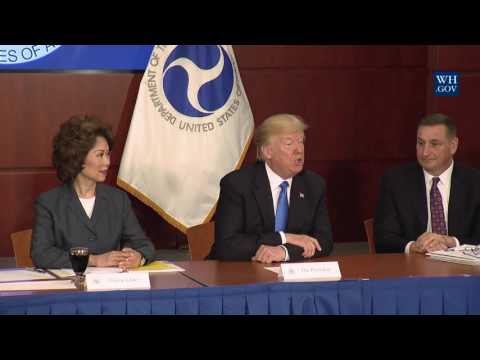 President Trump Participates in the Roads, Rails, and Regulatory Relief Roundtable
