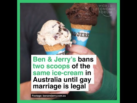 Ben & Jerry’s bans two scoops of the ice cream in Australia until gay marriage is legal
