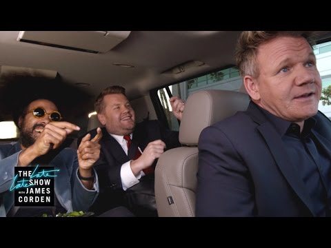 Gordon Ramsay Drives James & Reggie to LAX – #LateLateLondon