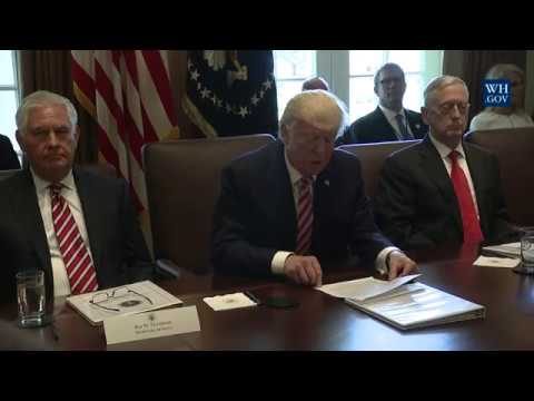 President Trump Leads a Cabinet Meeting