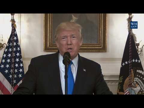 President Trump Delivers a Statement to the Press