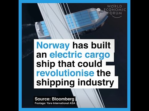 Electric autonomous cargo ship