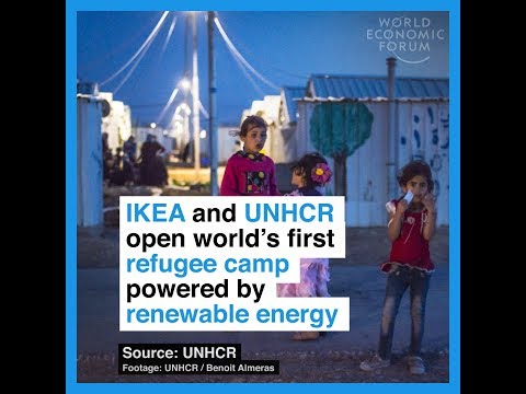 This Syrian refugee camp is powered by solar energy