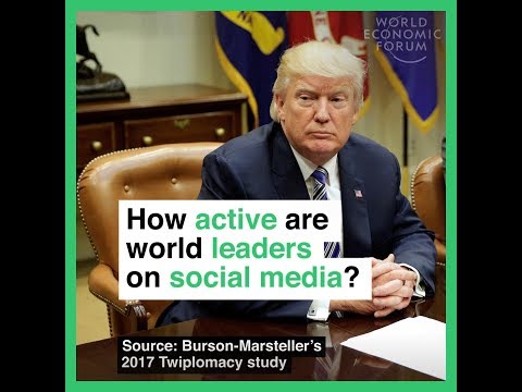 How active are world leaders on social media?