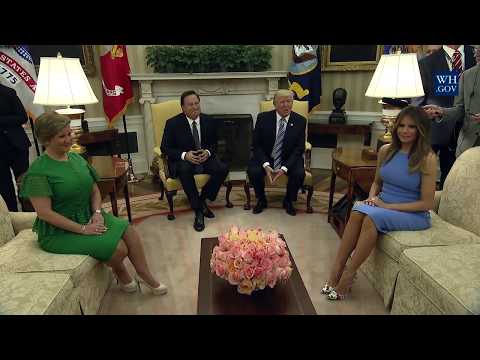 President Trump Meets with President Varela