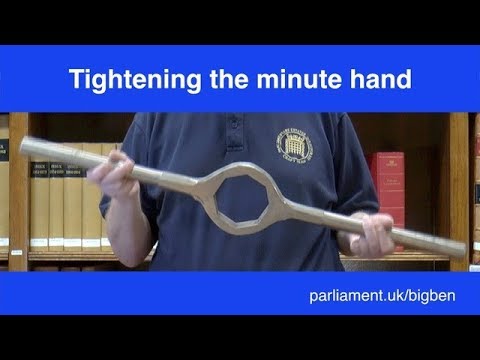Big Ben: Tightening the minute hands