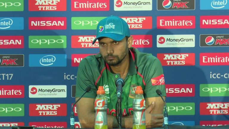 01 June, London   Bangladesh   Mashrafe Mortaza Post Match Press Confere…