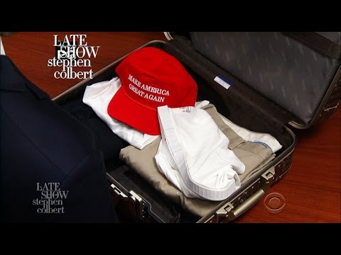 Trump Packs A Suitcase For His First Foreign Trip