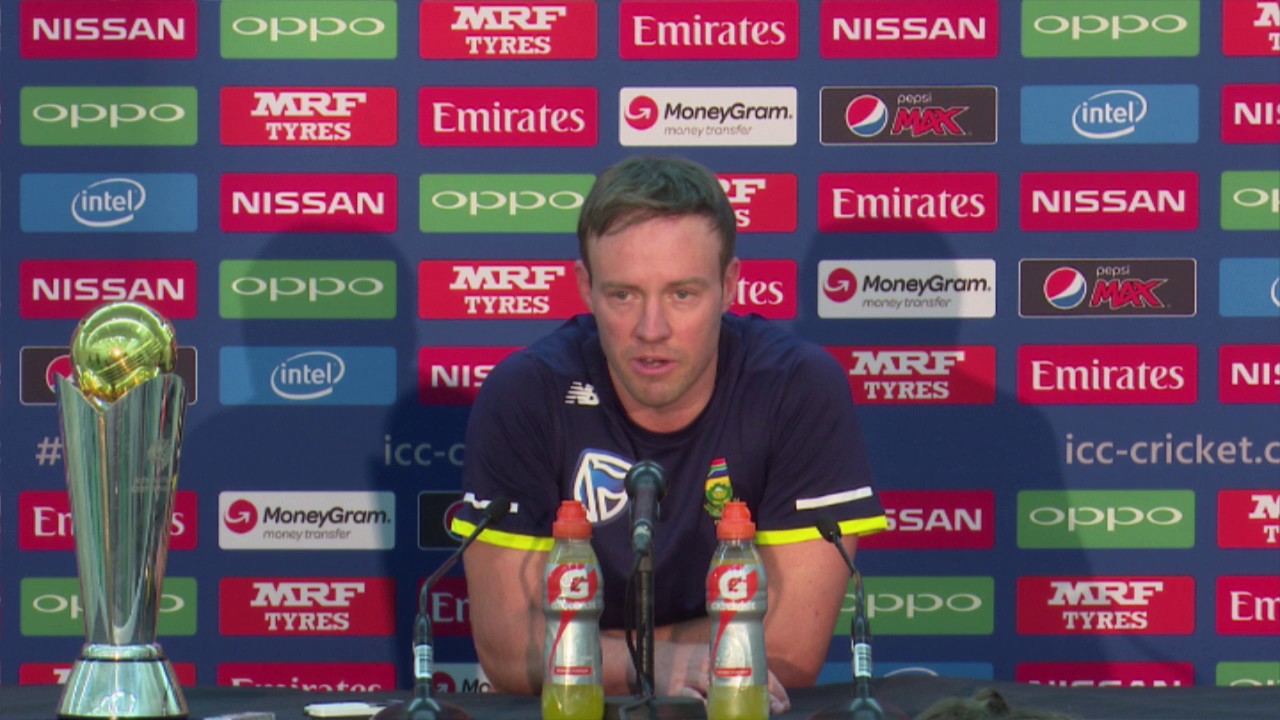 02 June, London   South Africa   AB de Villiers Pre Match Press Conferen…