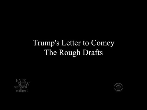Trump’s Letter To Comey: The Rough Drafts