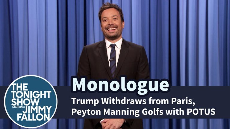 Trump Withdraws from Paris, Peyton Manning Golfs with POTUS – Monologue