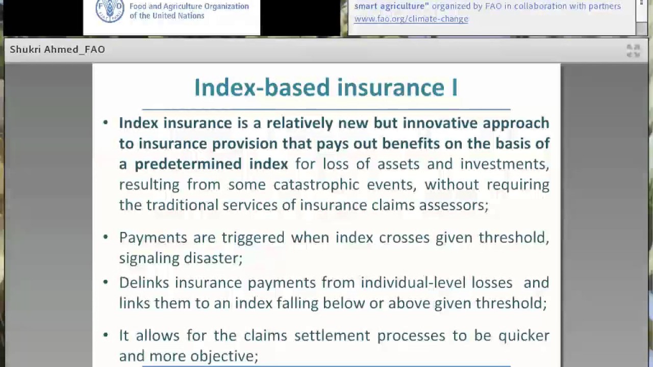Key elements for index-based insurance support to address climate chang…