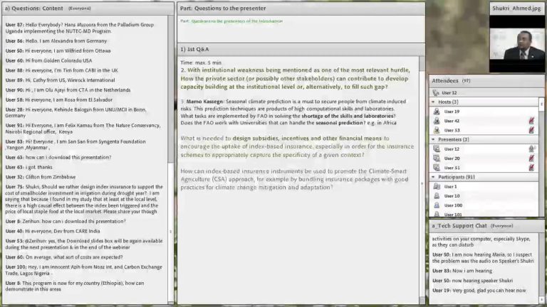 Webinar: Questions and answers with Shukri Ahmed