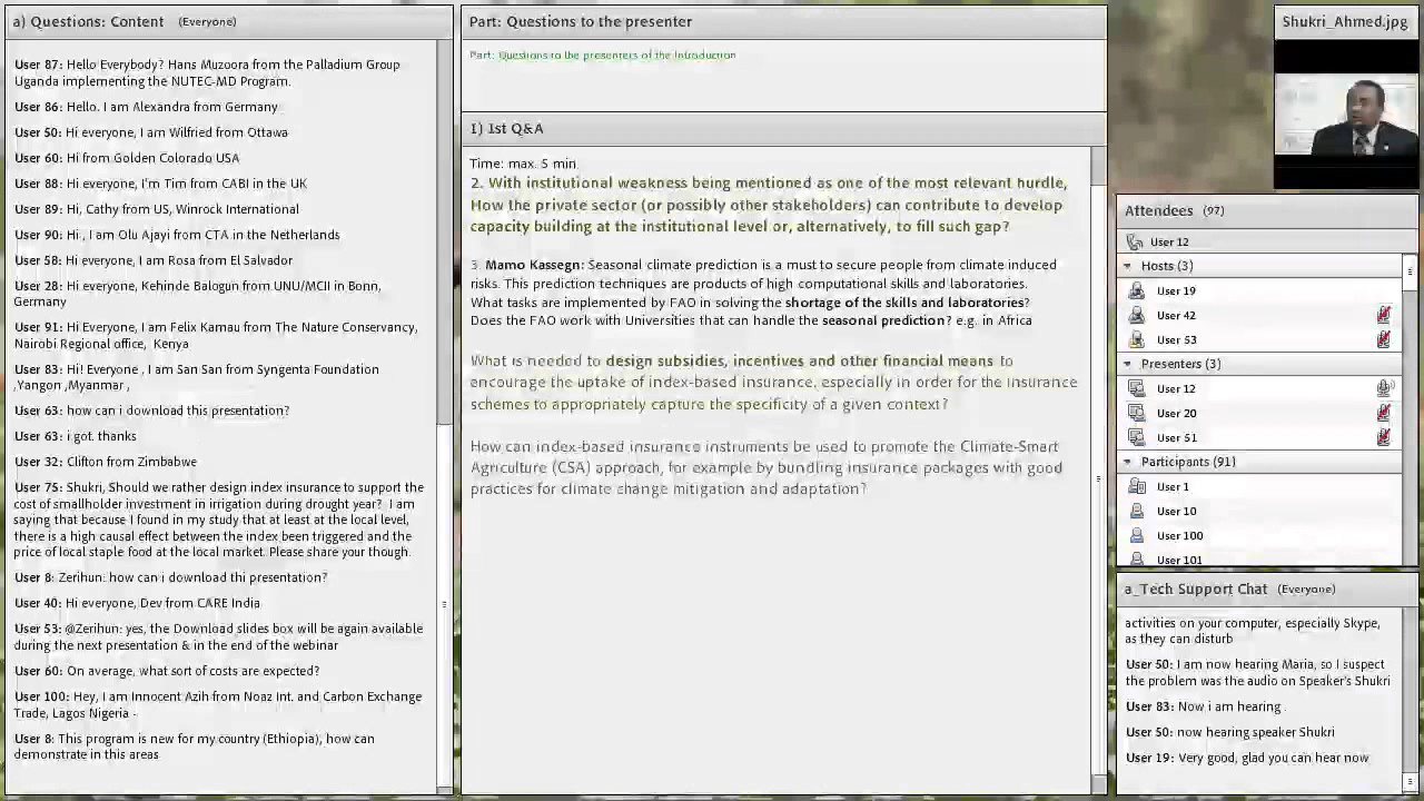 Webinar: Questions and answers with Shukri Ahmed