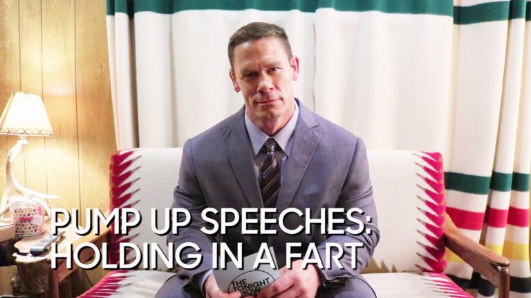 Pump Up Speeches: Holding in a Fart (with John Cena)
