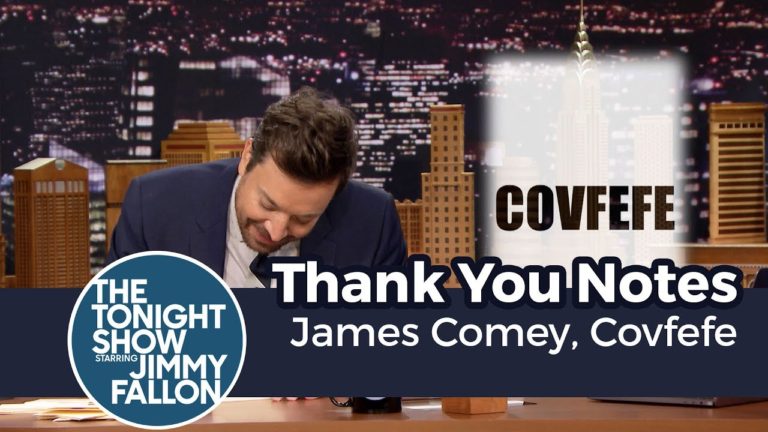 Thank You Notes: James Comey, Covfefe